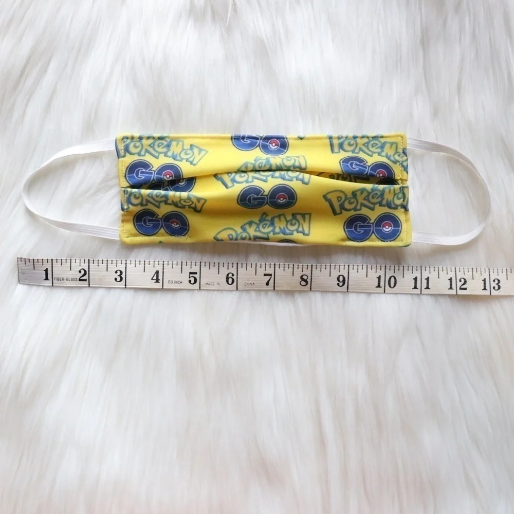 Yellow Pokémon Logo Face Mask NEW